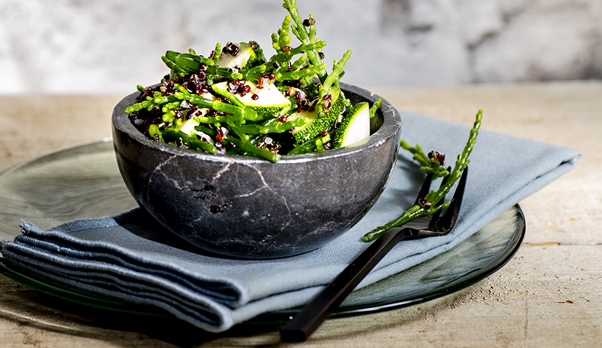 Quinoa-Meeresspargel-Salat