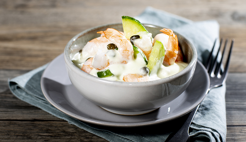 Grillen – Garnelen -Wasabi-Salat Grillen - Garnelen -Wasabi-Salat