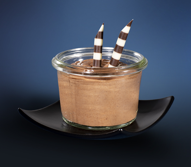 Mousse au Chocolat im Mini-Weckglas