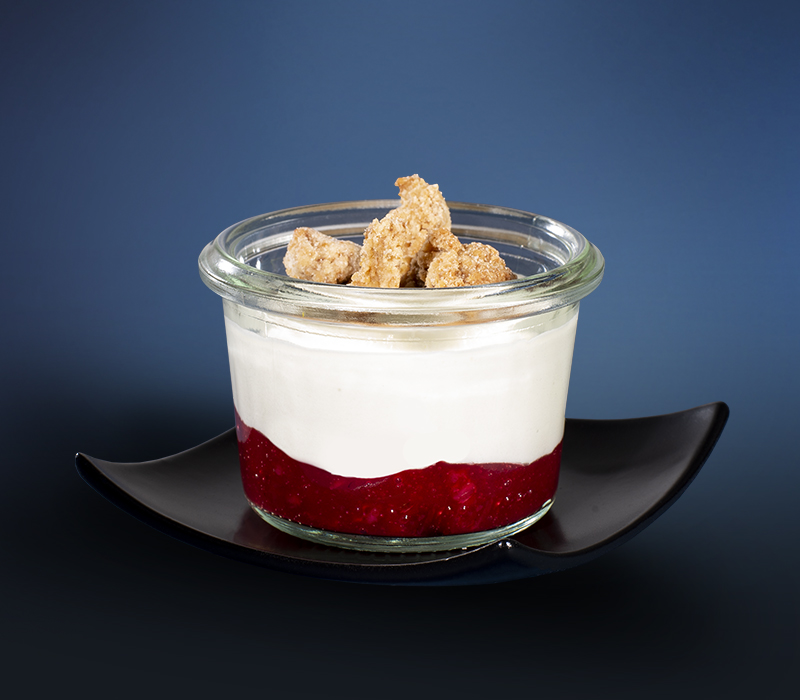 Himbeer-Kokos Dessert im Mini-Weckglas