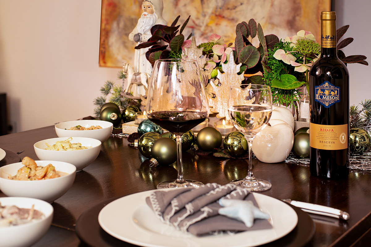 Adventsessen - Wein, Salate und Weihnachtsgedanken