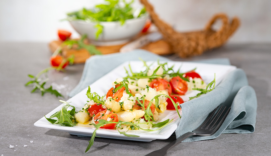 Spargel - Spargelsalat Cocktailtomate mit Rucola