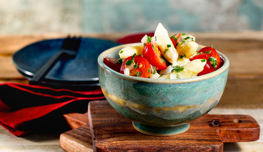 Spargel - Spargelsalat mit Cocktailtomate