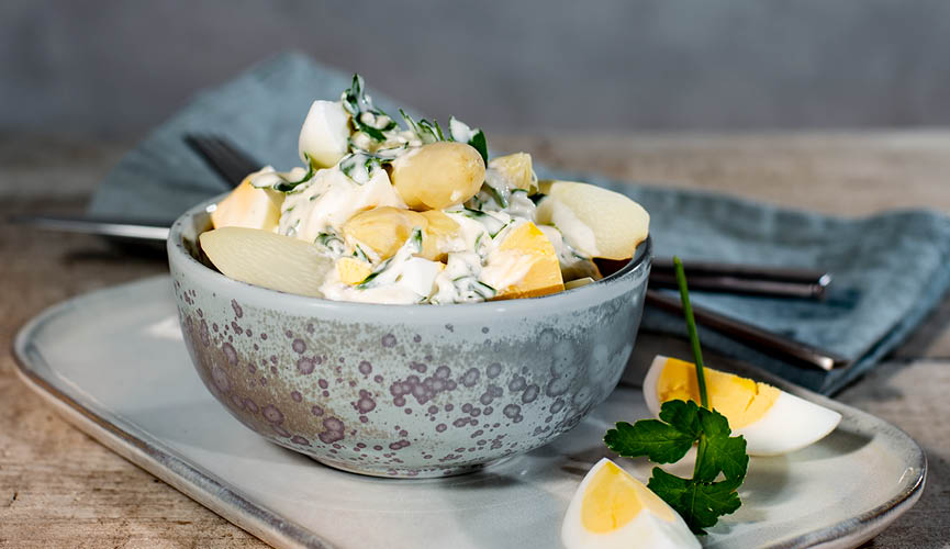 Spargel - Spargel-Kräutersalat mit Ei