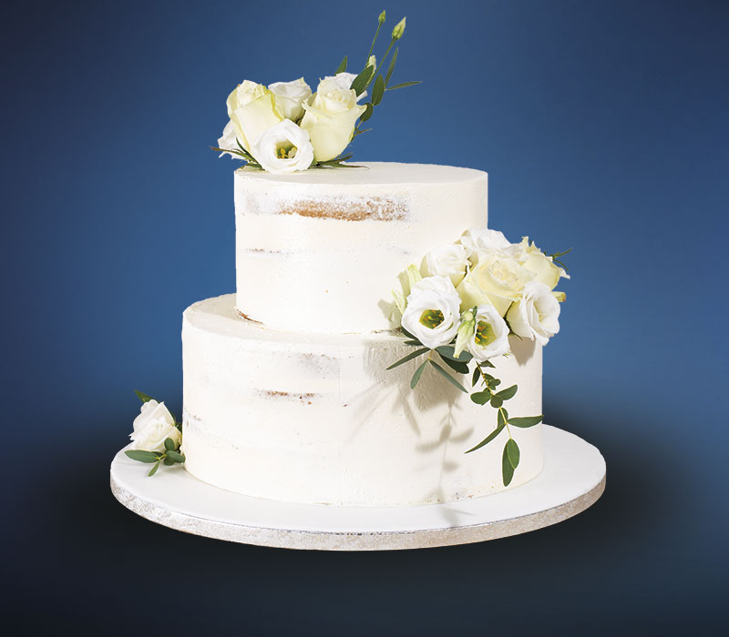 White-Naked-Cake - Torten-Kreation