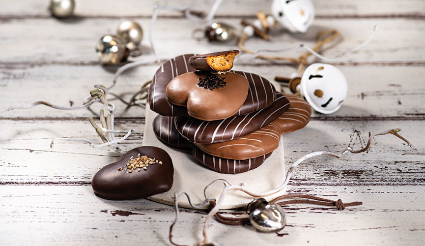 Weihnachtssüßigkeiten - Lebkuchenherzen