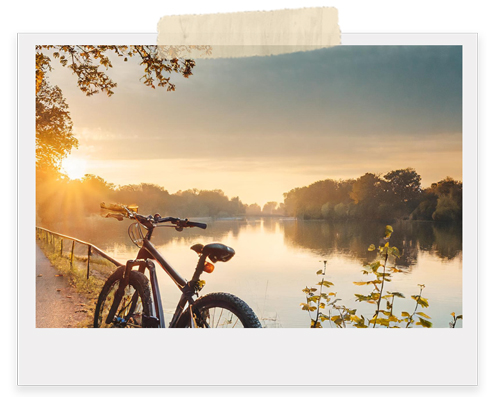 Mein Lieblingsprodukt Vanillequark - Fahrrad fahren, Natur