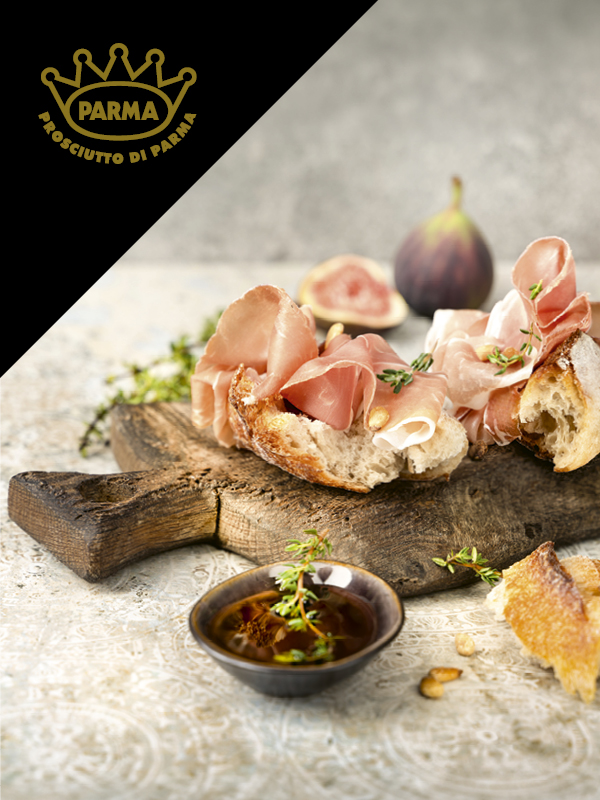 Parmaschinken mit Parmakrone