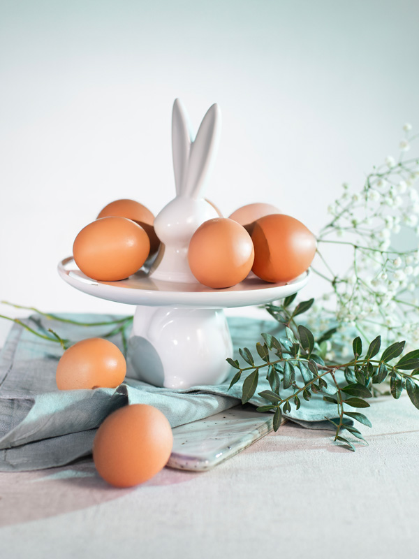 Osterfrühstück - frische Eier