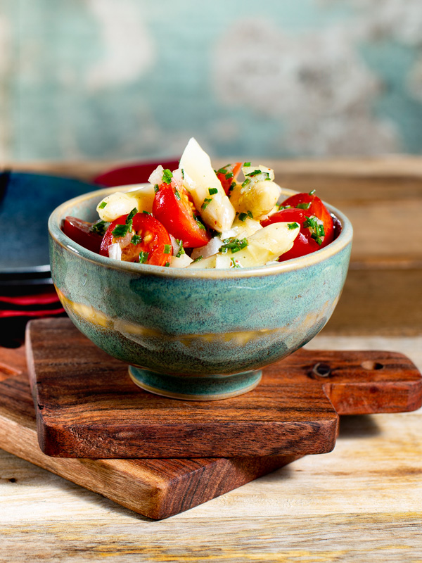 Spargelsalat mit Cocktailtomate
