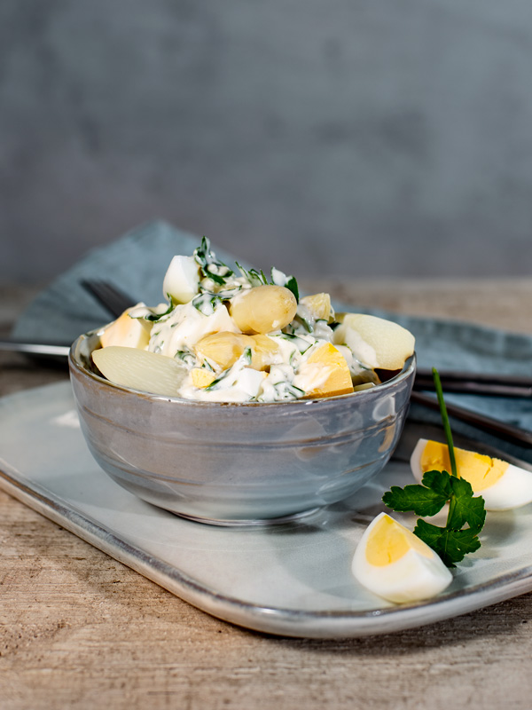 Spargel-Kräuter-Ei-Salat