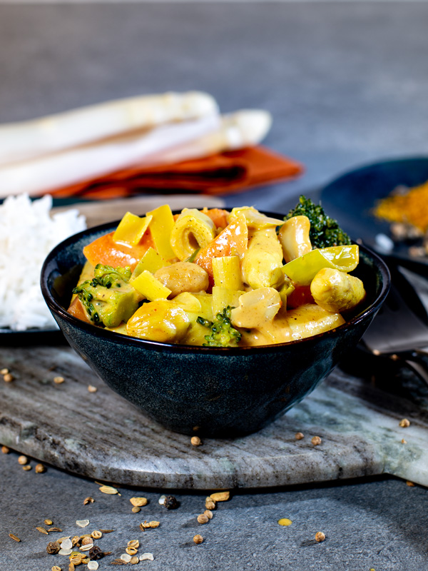 Spargel-Curry aus unserer Feinkostküche