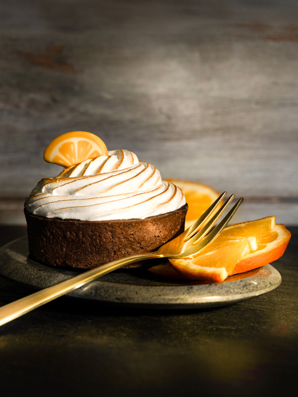 Orangen-Baiser-Tartelette
