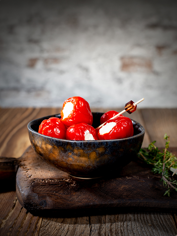 Peppadews mit Frischkäse Peppadews mit Frischkäse