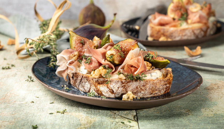 Parmaschinken-Bruschetta Parmaschinken-Bruschetta